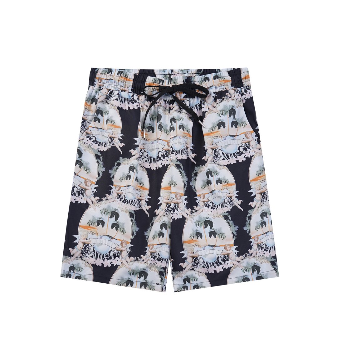 Amr Monogram Beach Short Set