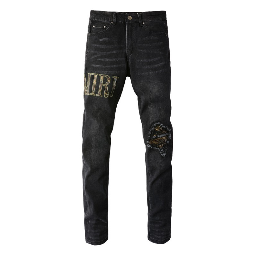Džíny Amr Applique Denim
