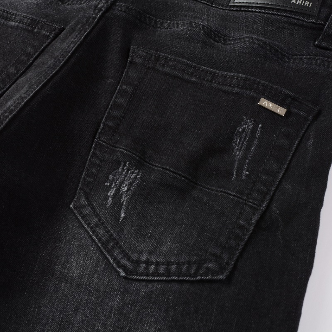 Amr Black Camo Jeans