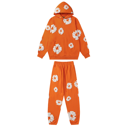Survêtement en denim orange très