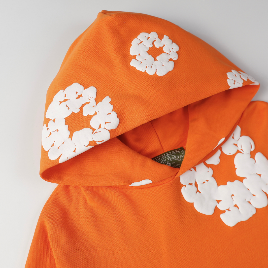 Survêtement en denim orange très