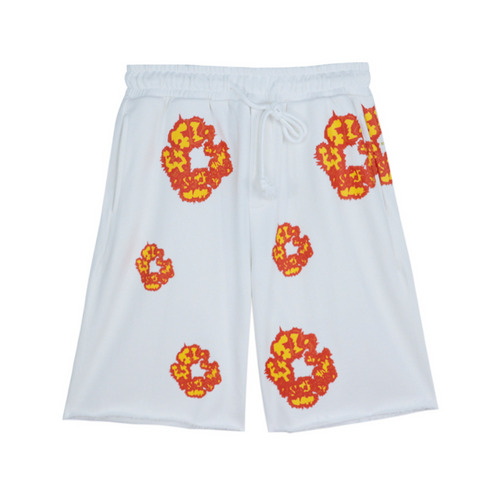 Short en jean très blanc