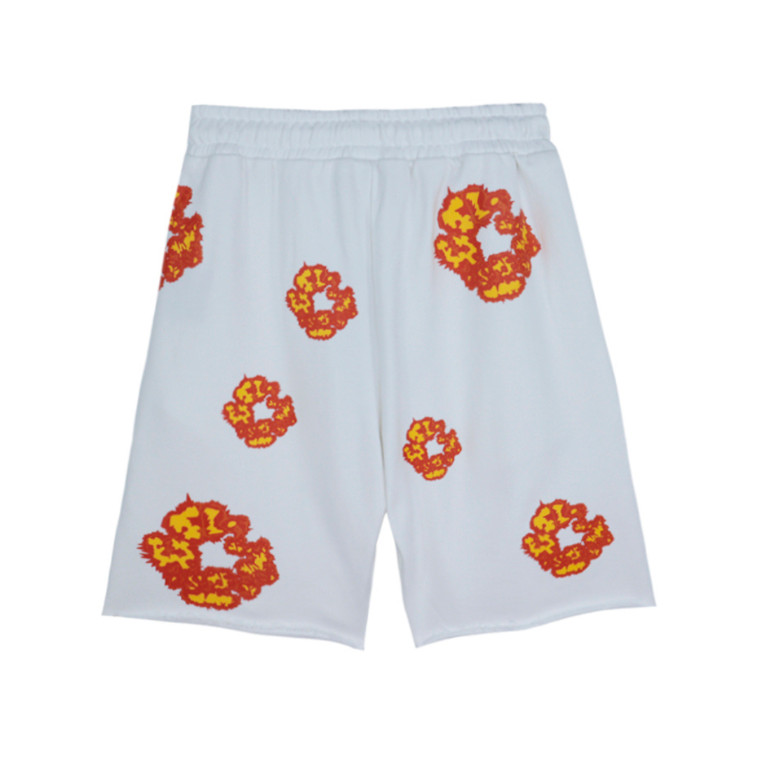 Short en jean très blanc