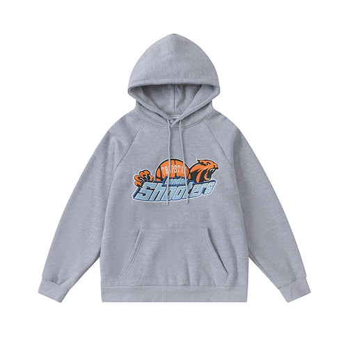 Grey Orange Shooters Hoodie